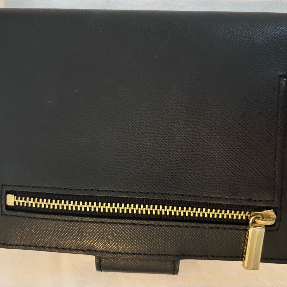 Tory Burch Black and Gold Passport Holder - Picture 3 of 3
